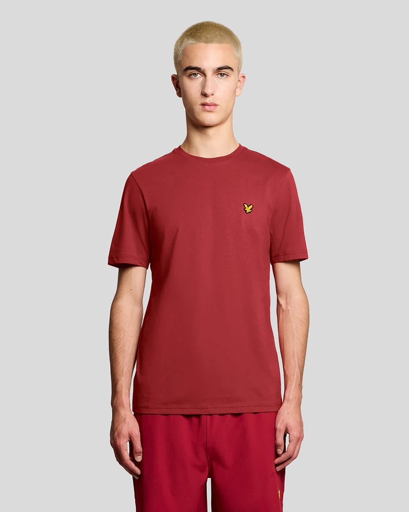 Lyle & Scott Herr Sport Kortärmad T-shirt | Granat