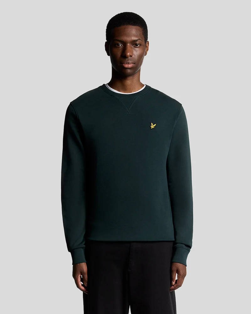 Lyle & Scott Herrtröja med rund hals | Mörkgrön