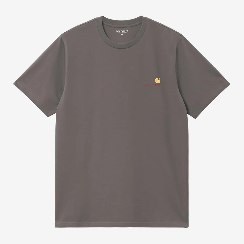 Carhartt WIP Herr Kortärmad American Script T-shirt | Porfyr