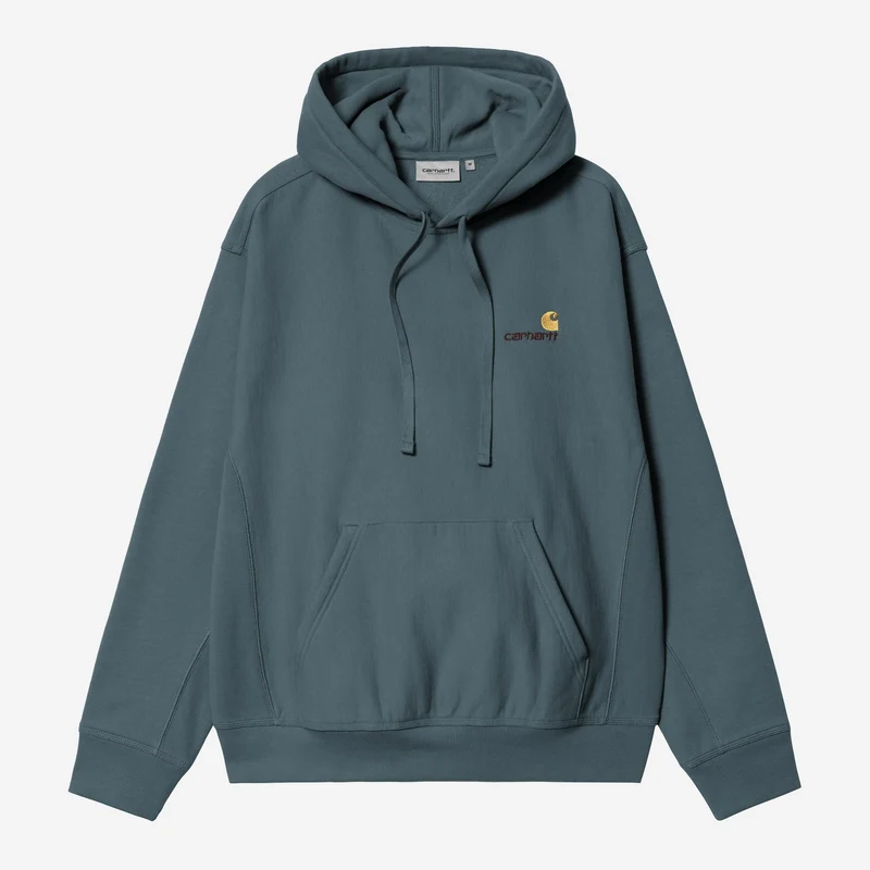 Carhartt WIP Herr American Script Hoodie | Kontorsblå