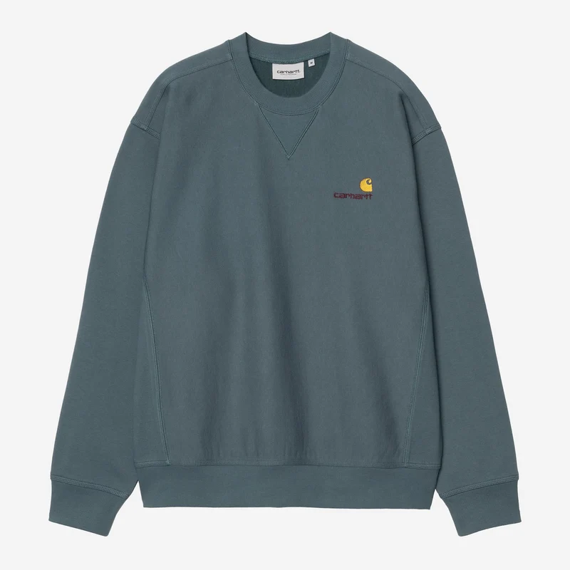 Carhartt WIP Herr American Script Träningstopp | Kontorsblå