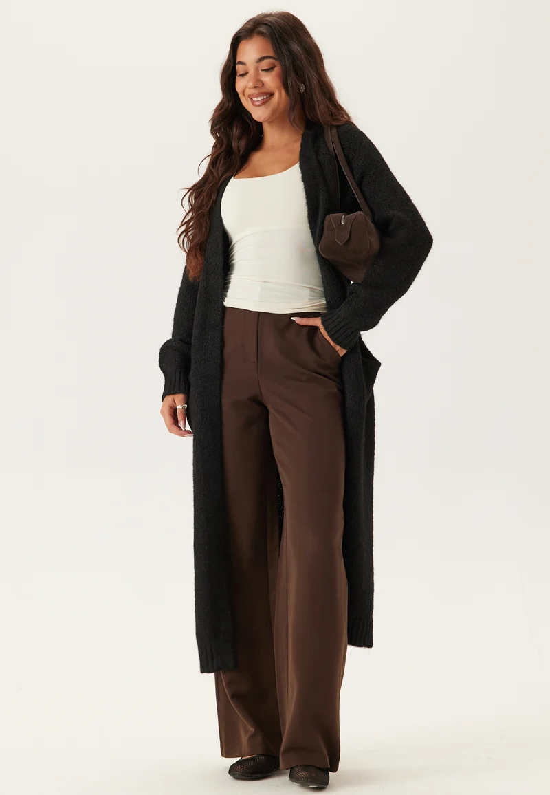Objmilu Ls Lo Long Knit Cardig