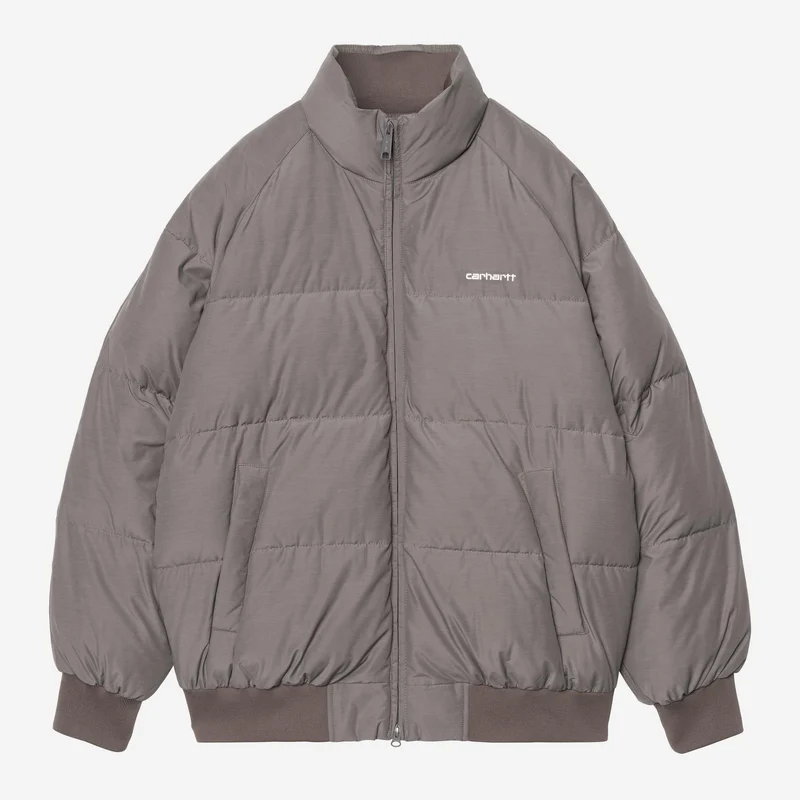Carhartt WIP Herr Nebraska Jacka | Porphyry / Vit