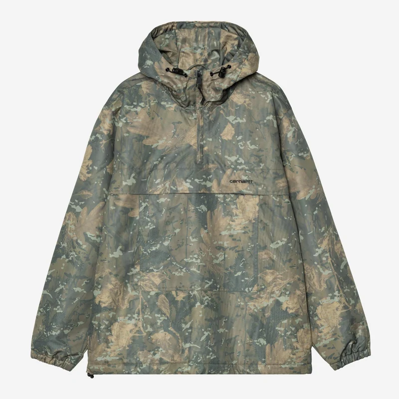 Carhartt WIP Herr Vindjacka Pulloverjacka | Camo Grön