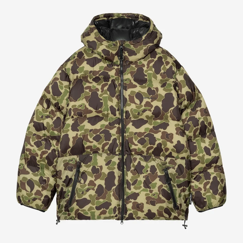 Carhartt WIP Toronto Jacka Herr | Camo Duck Green