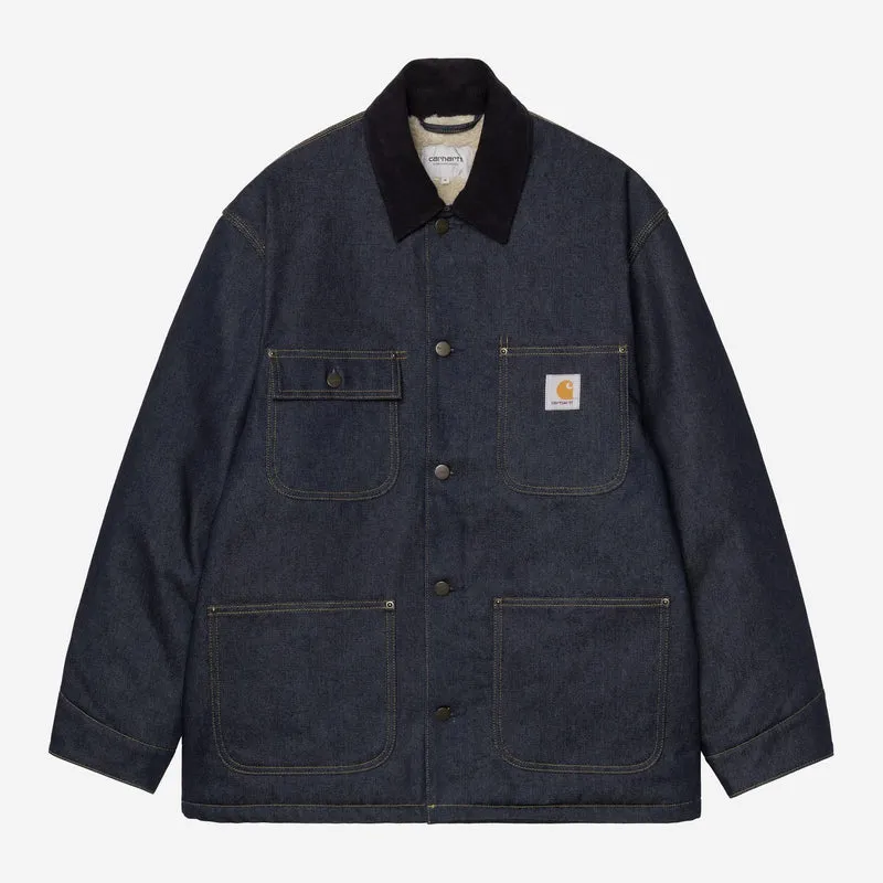 Carhartt WIP Herr OG Chore Maitland jeansjacka | Blå / mörk marin styv
