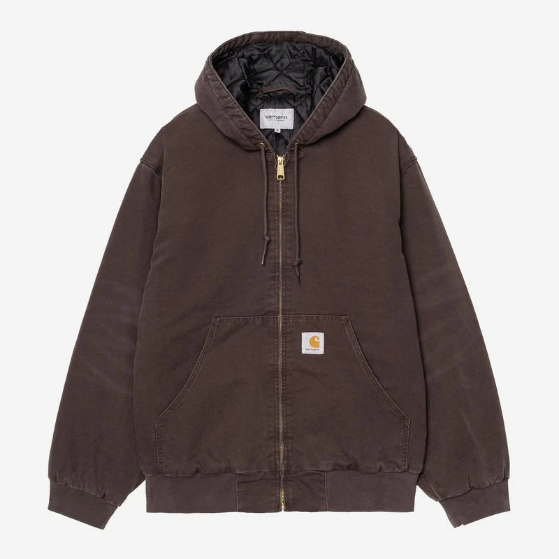 Carhartt WIP Herr OG Active Sten Canvasjacka | Tobak