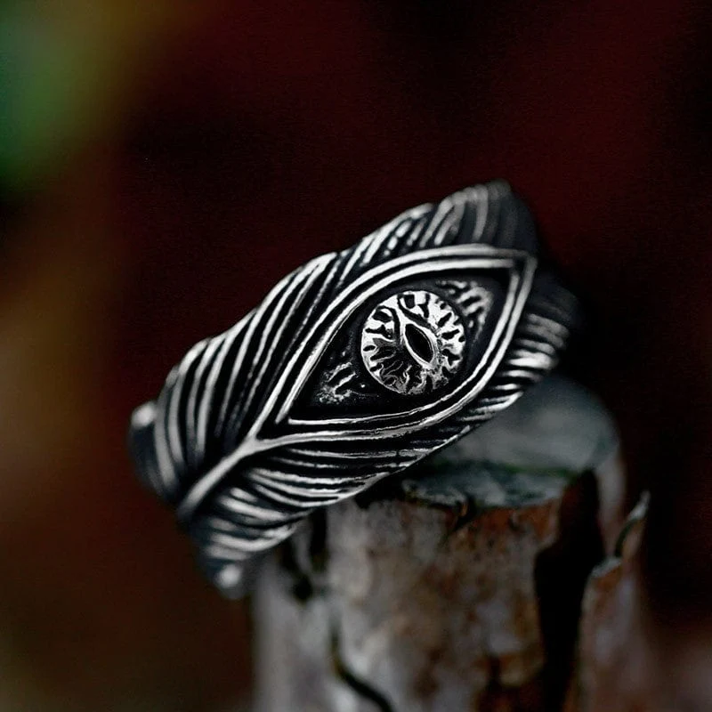 Punk Devil's Eye Ring för män
