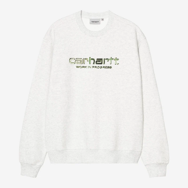 Carhartt WIP Herr Solar Chrome Sweatshirt | Ash Heather