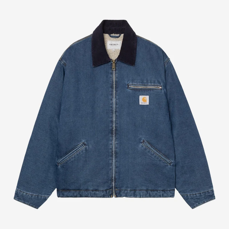 Carhartt WIP Herr OG Detroit Maitland Jeansjacka | Blå / Mörk Marinblå