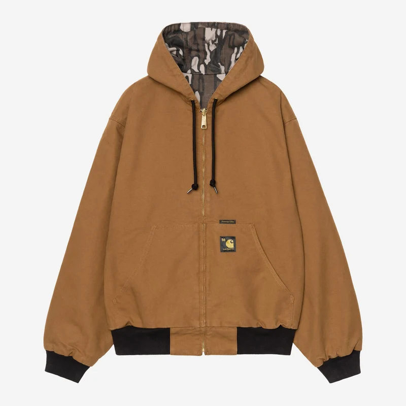 Carhartt WIP Herr OG Active Canvasjacka i 50-årsjubileumsutgåva | Hamilton Brun / Kamouflagemönster