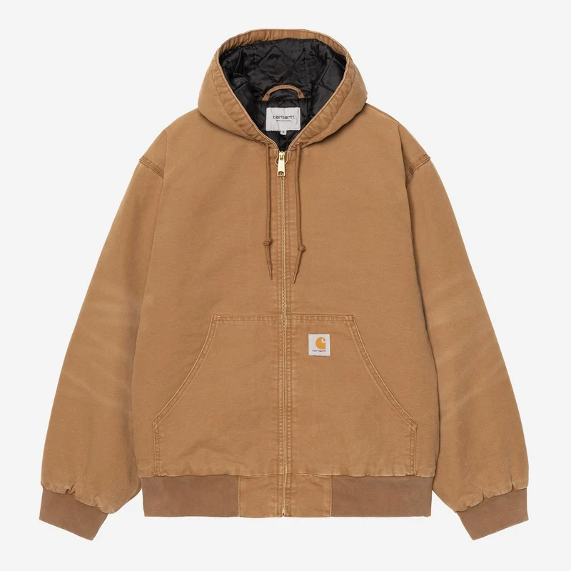 Carhartt WIP Herr OG Active Sten Canvasjacka | Hamilton Brun
