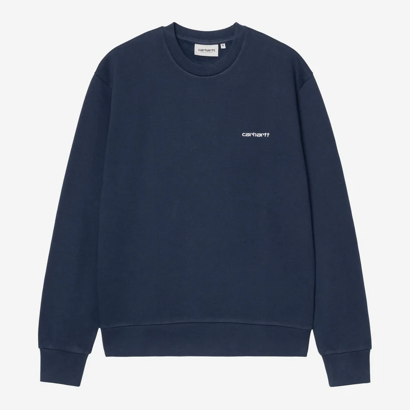 Carhartt WIP Herrtröja med broderi | Jupiter / Vit