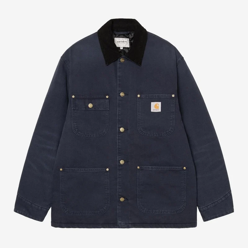 Carhartt WIP Herr OG Chore Coat Jacka | Mörk marinblå / svart stenduk