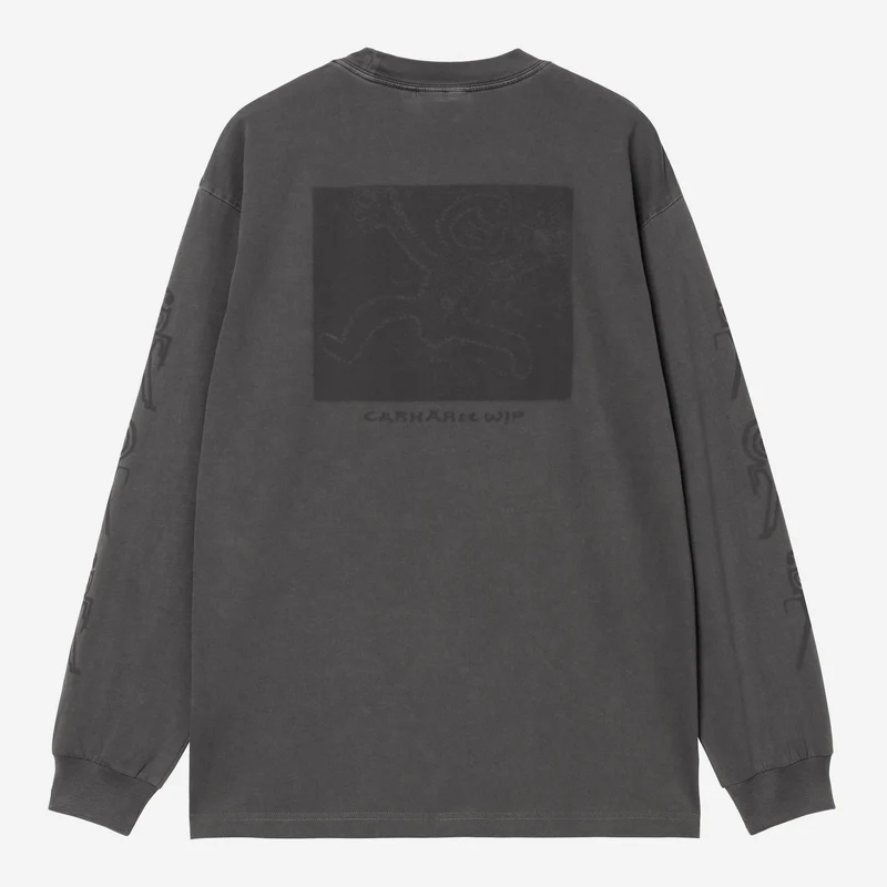 Carhartt WIP Herr Terrestrial Långärmad T-shirt | Svart