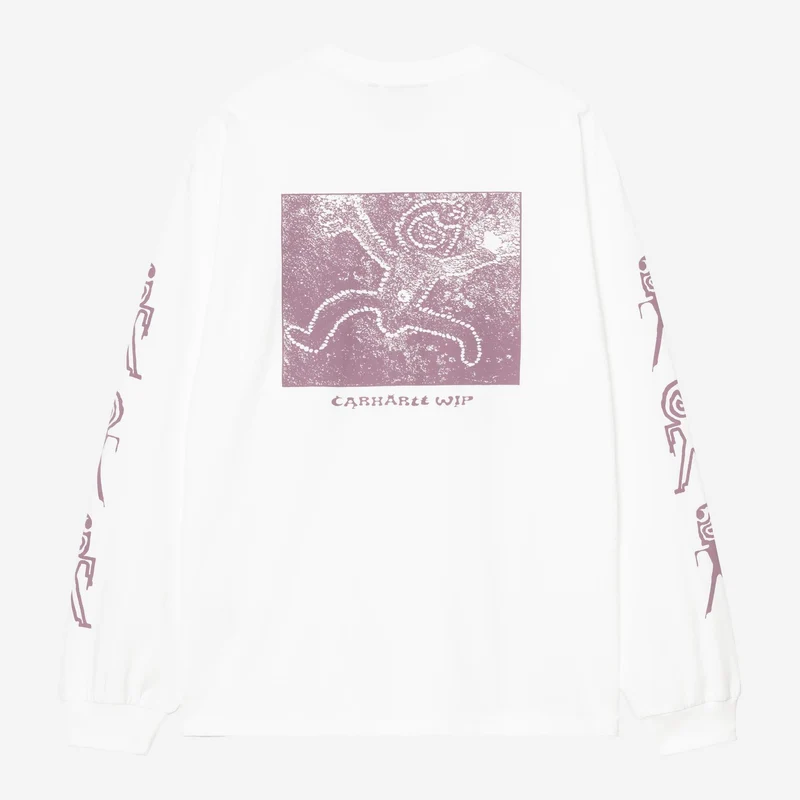 Carhartt WIP Herr Terrestrial Långärmad T-shirt | Vit