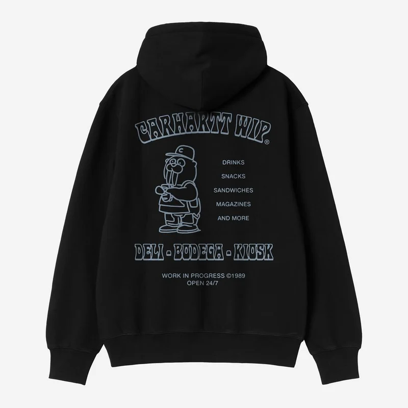 Carhartt WIP Herr Sandwich-huvtröja | Svart