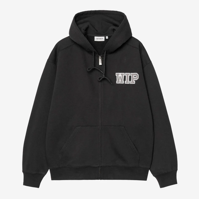 Carhartt WIP Herr Mini WIP Dragkedja Fram Hoodie | Svart