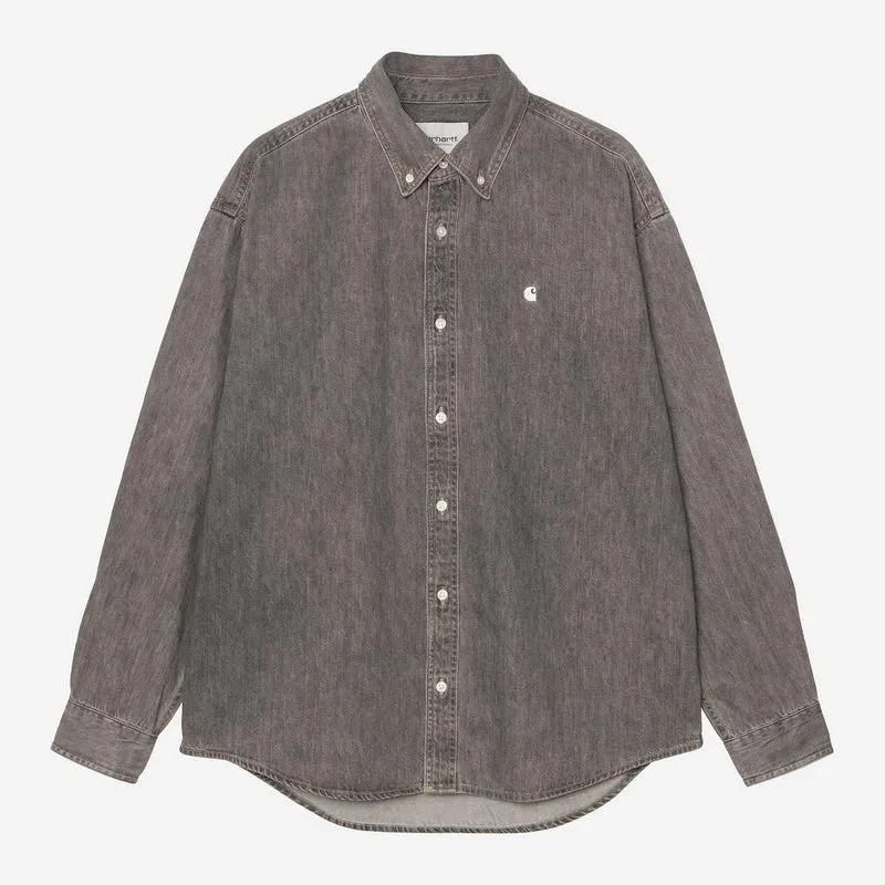 Carhartt WIP Herr Lucas Skjorta | Svart Blekt