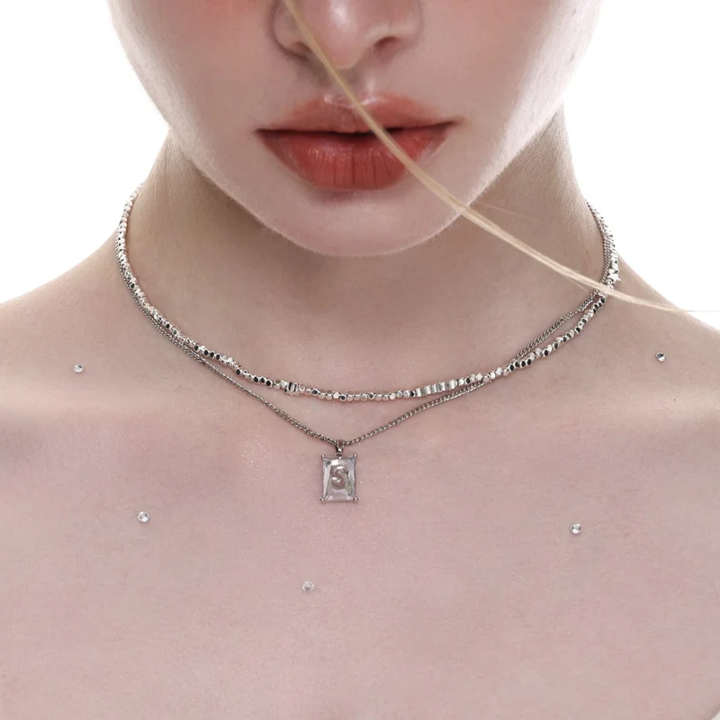 Kvinnors Lolita rektangulära lagerhalsband