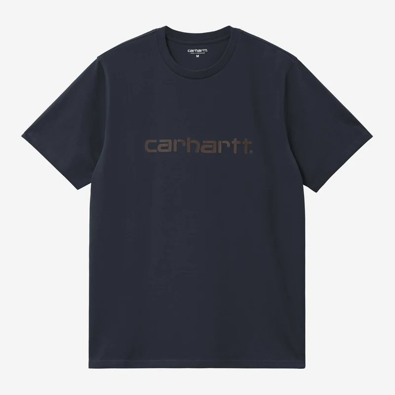 Carhartt WIP Herr Script T-shirt | Djup Natt / Palisander