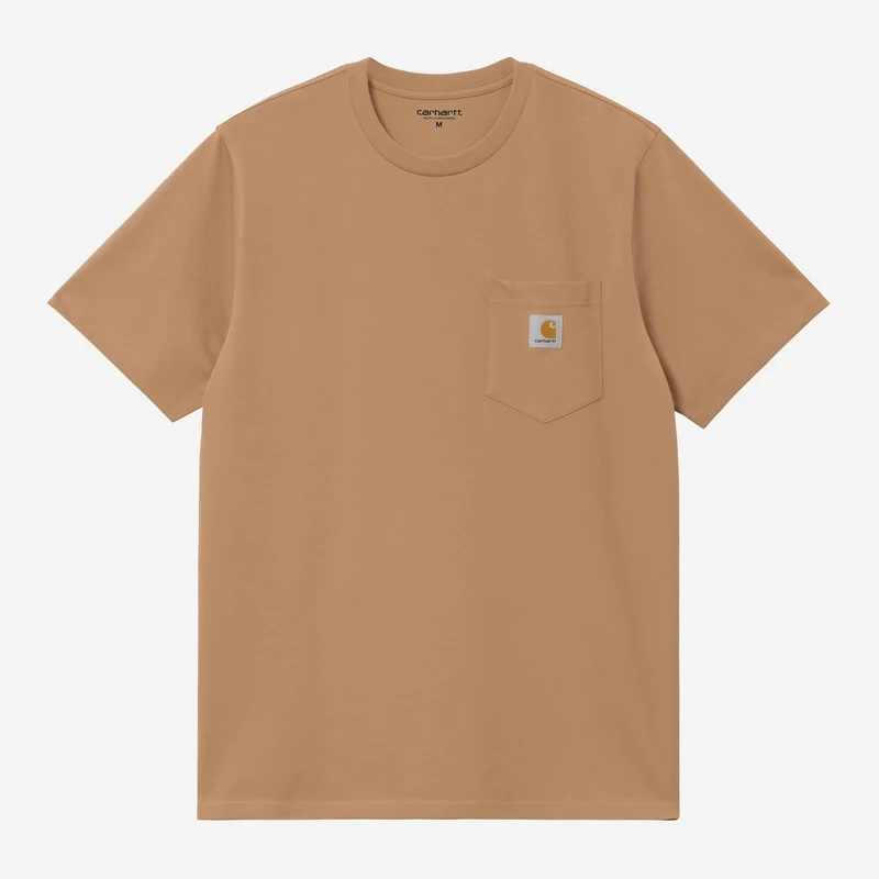 Carhartt WIP Herr T-shirt med ficka | Jordnöt