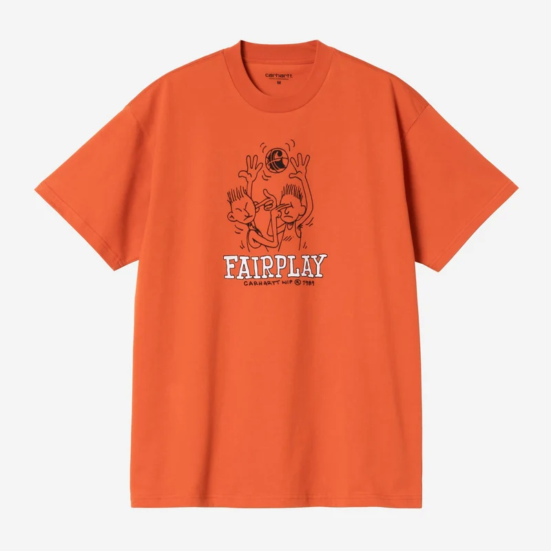 Carhartt WIP Herr Fairplay T-shirt | Persimmon