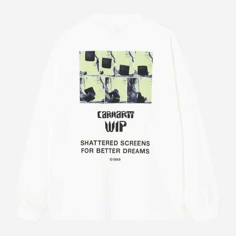 Carhartt WIP Herr Better Dreams långärmad T-shirt | Vit