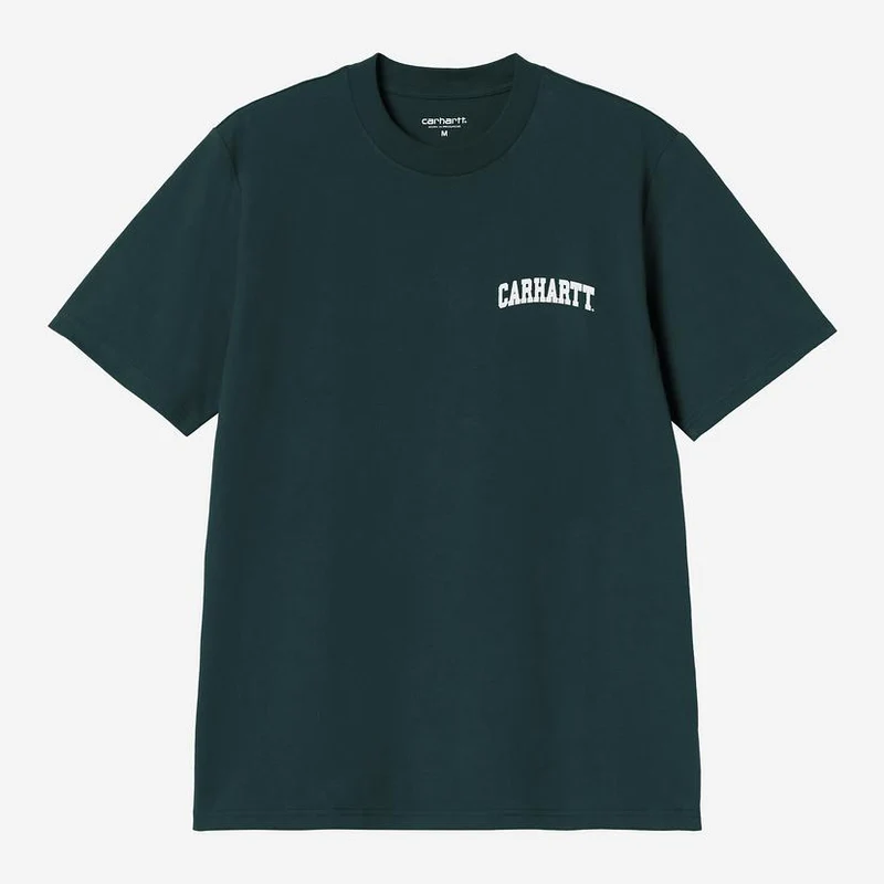 Carhartt WIP Herr T-shirt med universitetsmotiv | Deep Lagoon