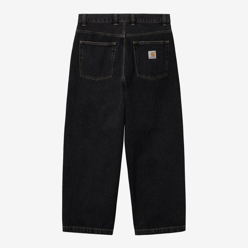 Carhartt WIP Herr Brandon Smith Jeansbyxor | Svarta, stentvättade