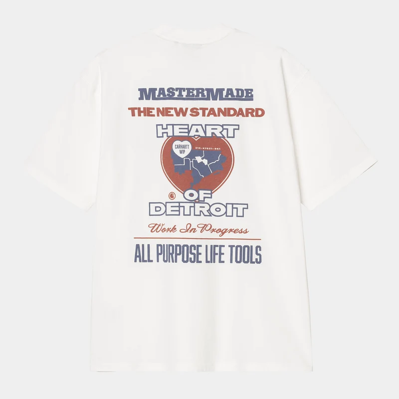 Carhartt WIP Herr Arcan Heavy Stone Wash T-shirt | Vit