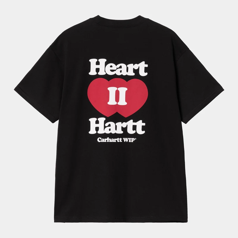 Carhartt WIP Herr Heart II Hartt T-shirt | Svart