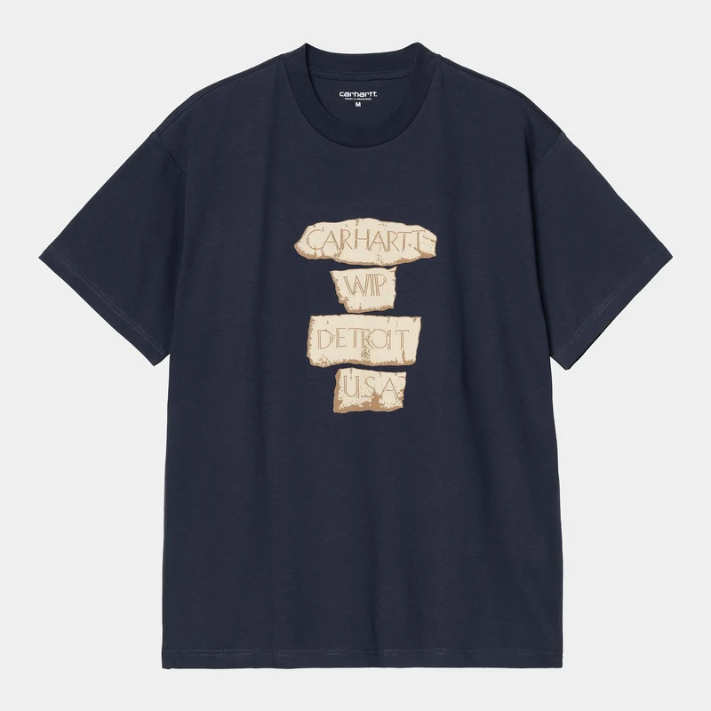 Carhartt WIP Herr Mästerverk T-shirt | Air Force Blå