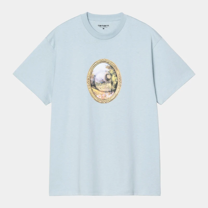 Carhartt WIP Herr Spegel T-shirt | Blå Dimma