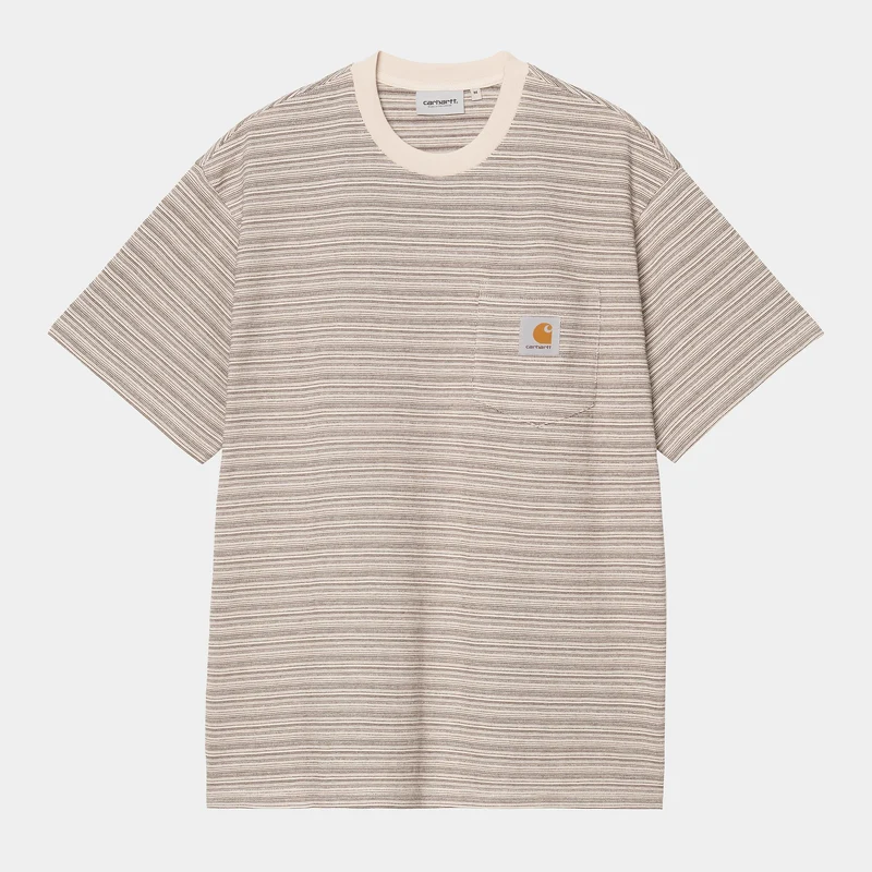Carhartt WIP Randig T-shirt med fickor från Gellar för män | Vax