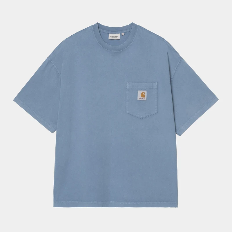 Carhartt WIP Herr Hudson Chalk Wash Pocket T-shirt | Sorrent