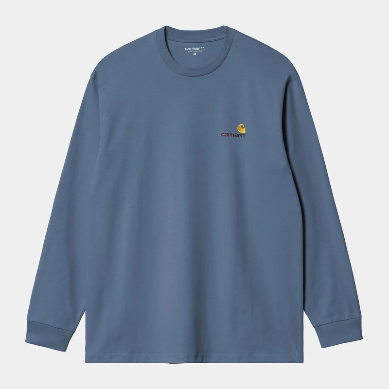 Carhartt WIP Herr American Script Långärmad T-shirt | Sorrent