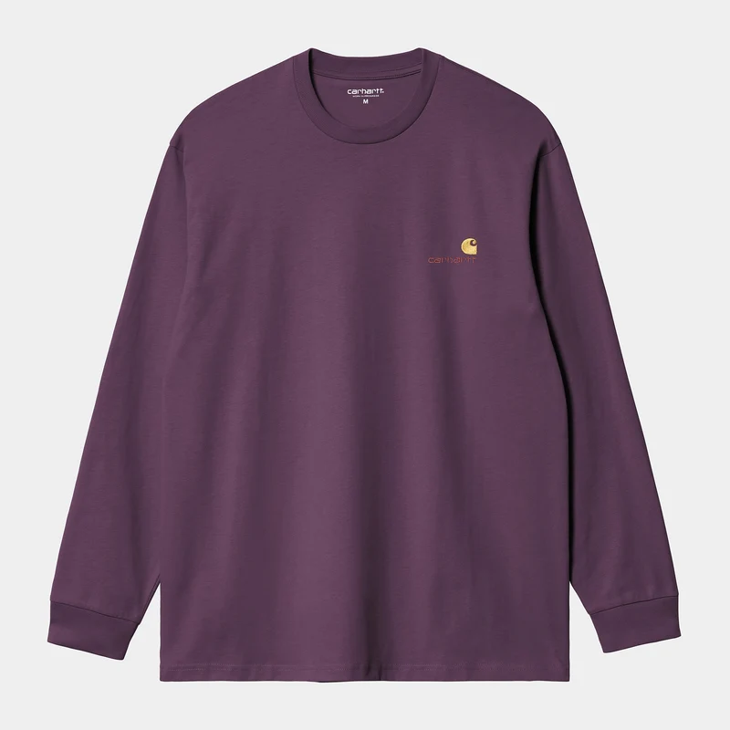 Carhartt WIP Herr American Script Långärmad T-shirt | Huckleberry