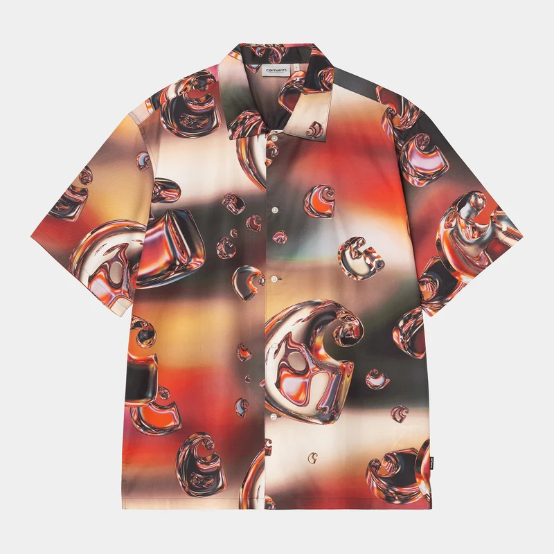 Carhartt WIP Herr Solar Chrome-skjorta | Krom