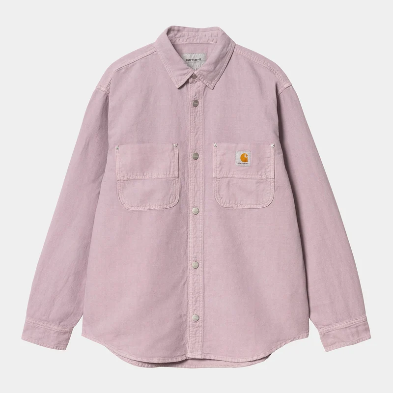 Carhartt WIP Herr Walter Skjortjacka | Rosa dimma