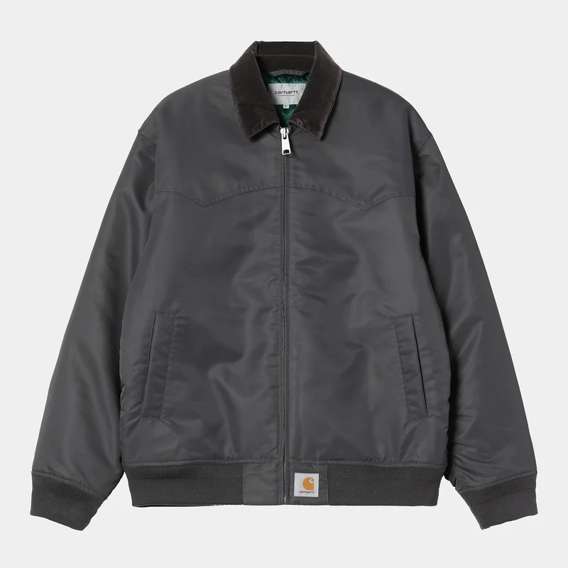 Carhartt WIP Herr Santa Fe Alumni Jacka | Grafit / Mörk gran