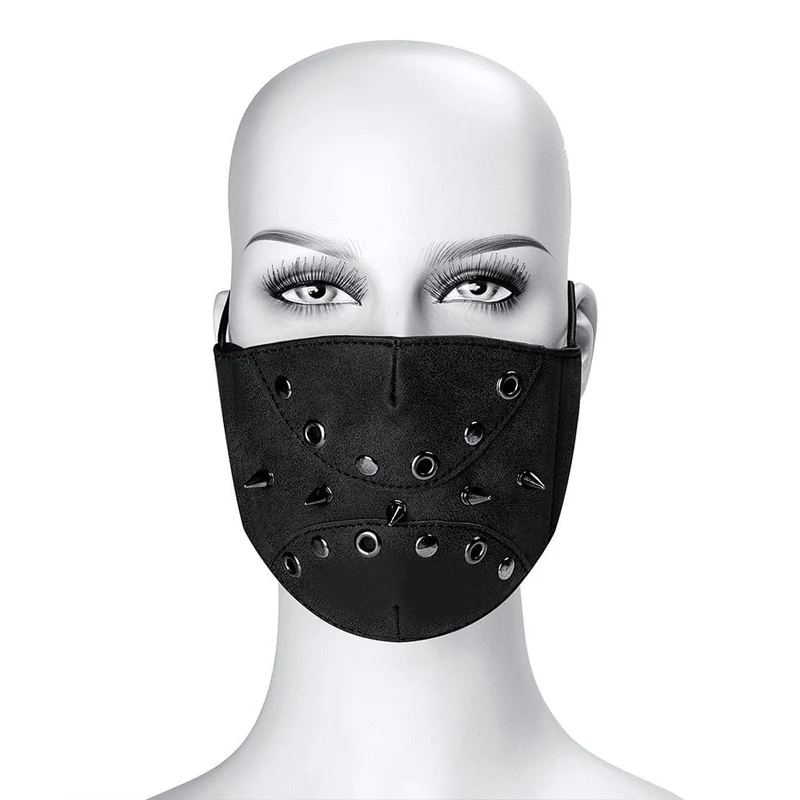 Unisex Steampunk Rivets Splice Eyelet Mask