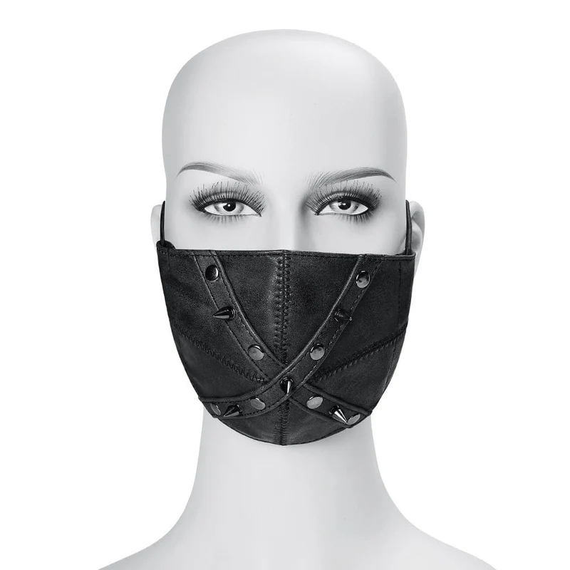 Unisex Steampunk Rivets Splice Mask