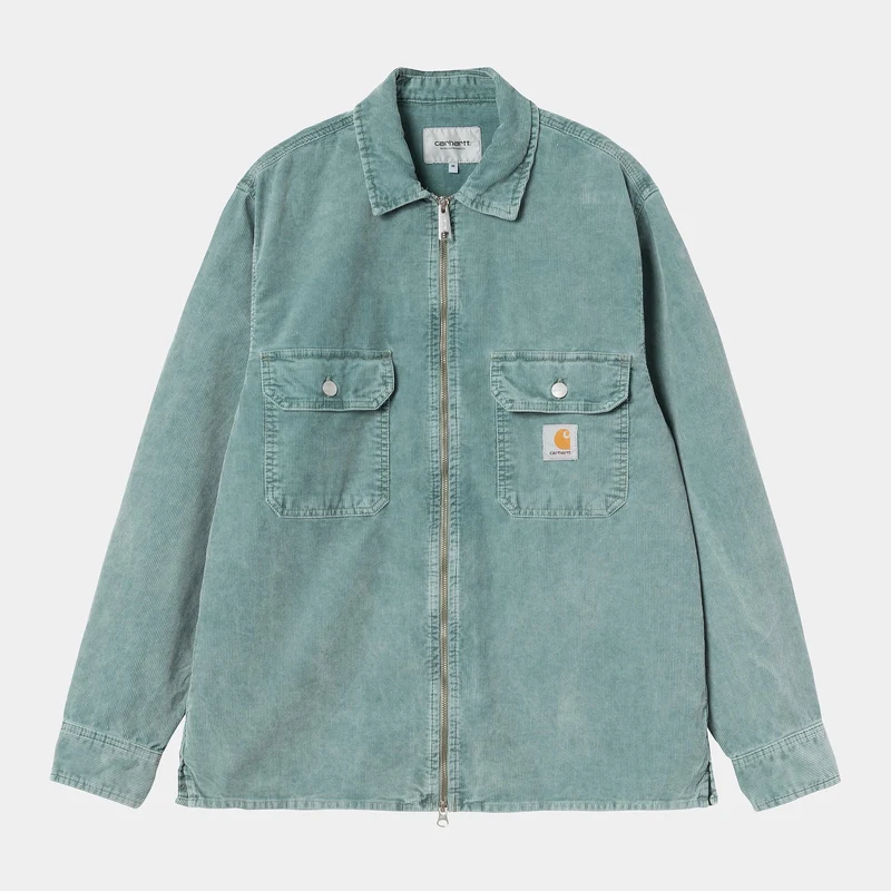 Carhartt WIP Herr Reynold Skjortjacka - Silver Pine