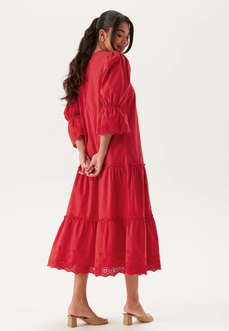 Broderie Anglaise Long Dress