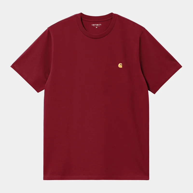 Carhartt WIP Herr Chase Kortärmad T-shirt | Scharlakansröd