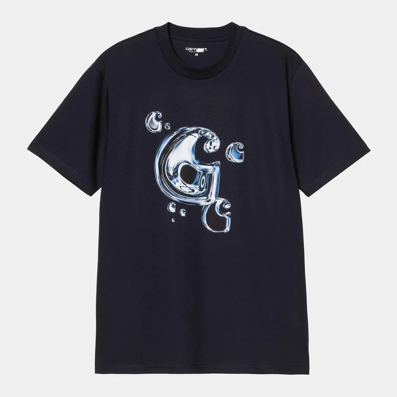 Carhartt WIP Herr Solar Chrome C-Logo T-shirt | Mörkblå