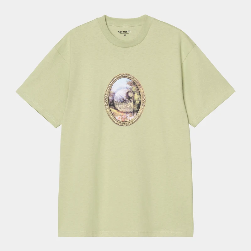 Carhartt WIP Herr Spegel T-shirt | Ljusoliv