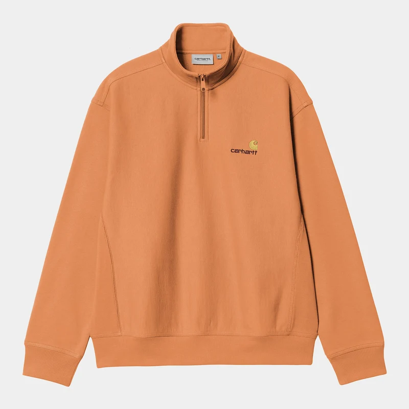 Carhartt WIP Herr Halv dragkedja American Script Träningströja | Redhaven