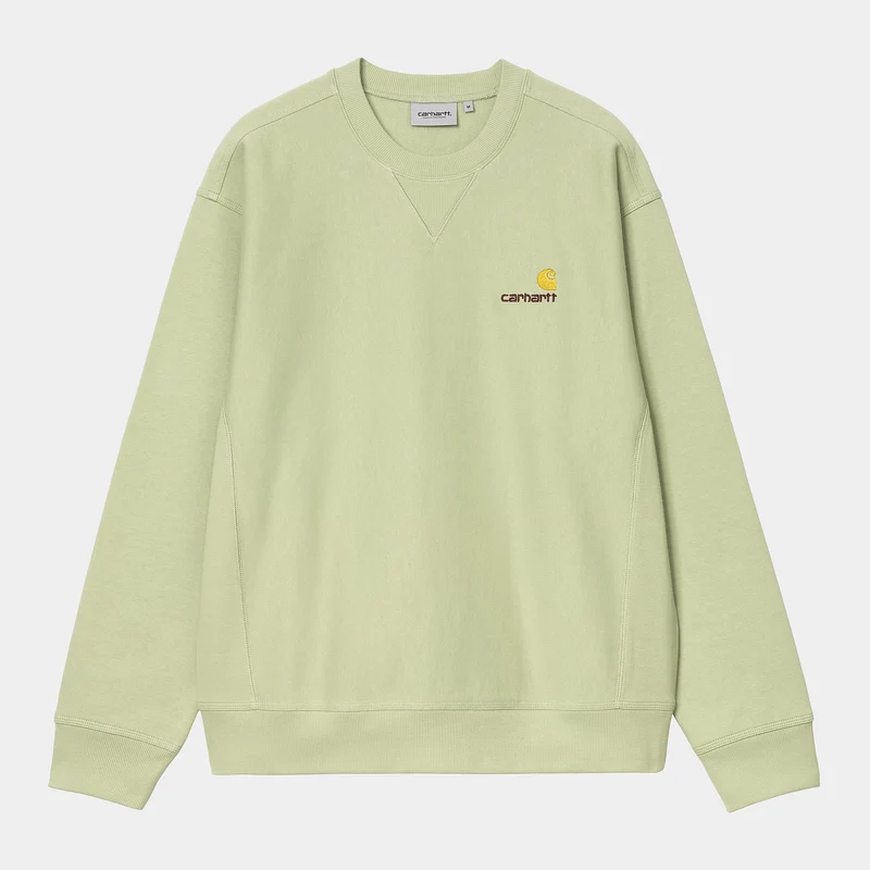 Carhartt WIP Herr American Script Träningstopp | Ljusoliv